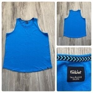 FAR WEST 2XL Tall mens sleeveless muscle tank top. Great colour. Like new